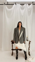 Blazer Checked Fringe — Reworked AMATI