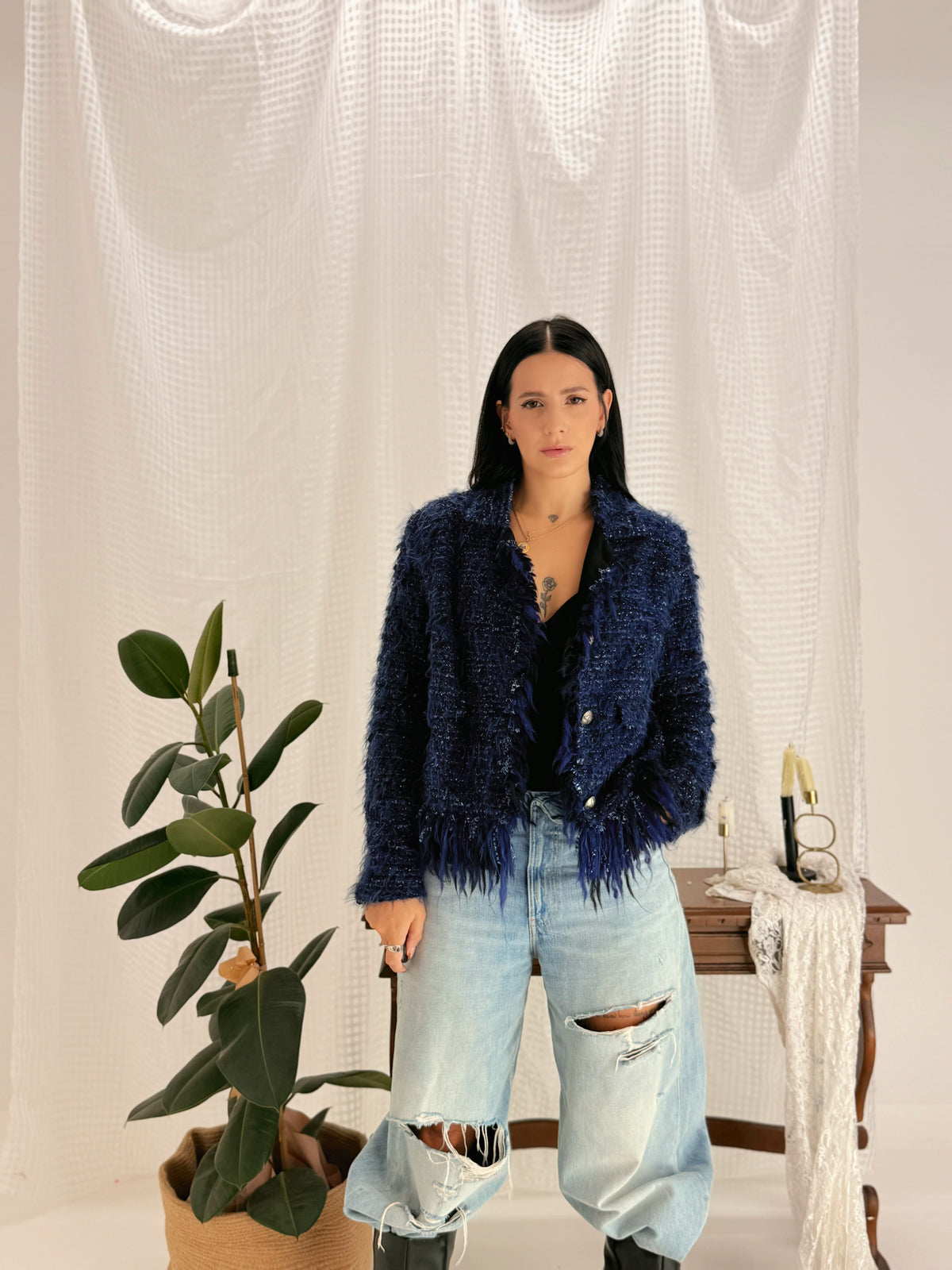 BLAZER MIDNIGHT BLUE — AMATI