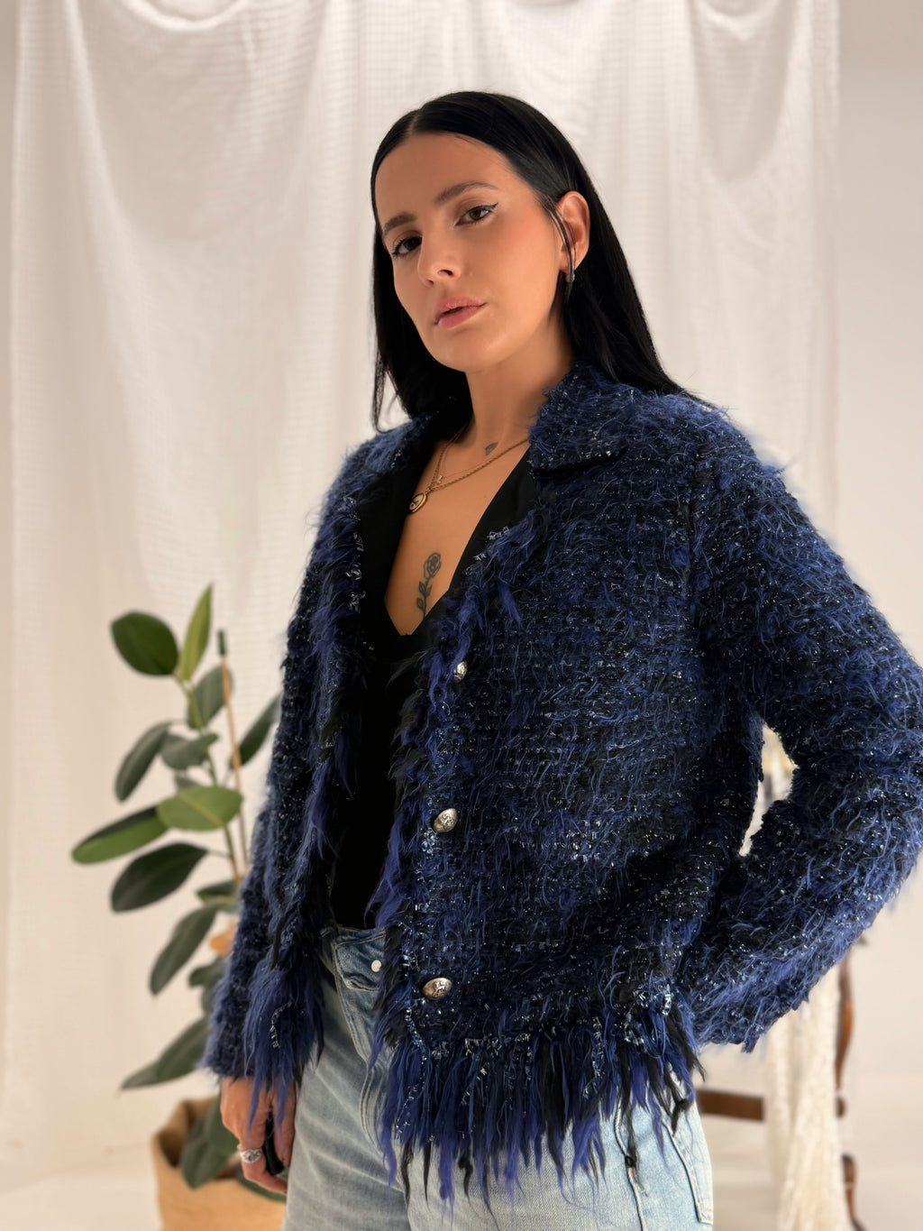 BLAZER MIDNIGHT BLUE — AMATI