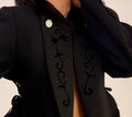 Black heritage blazer - AMATI reworked