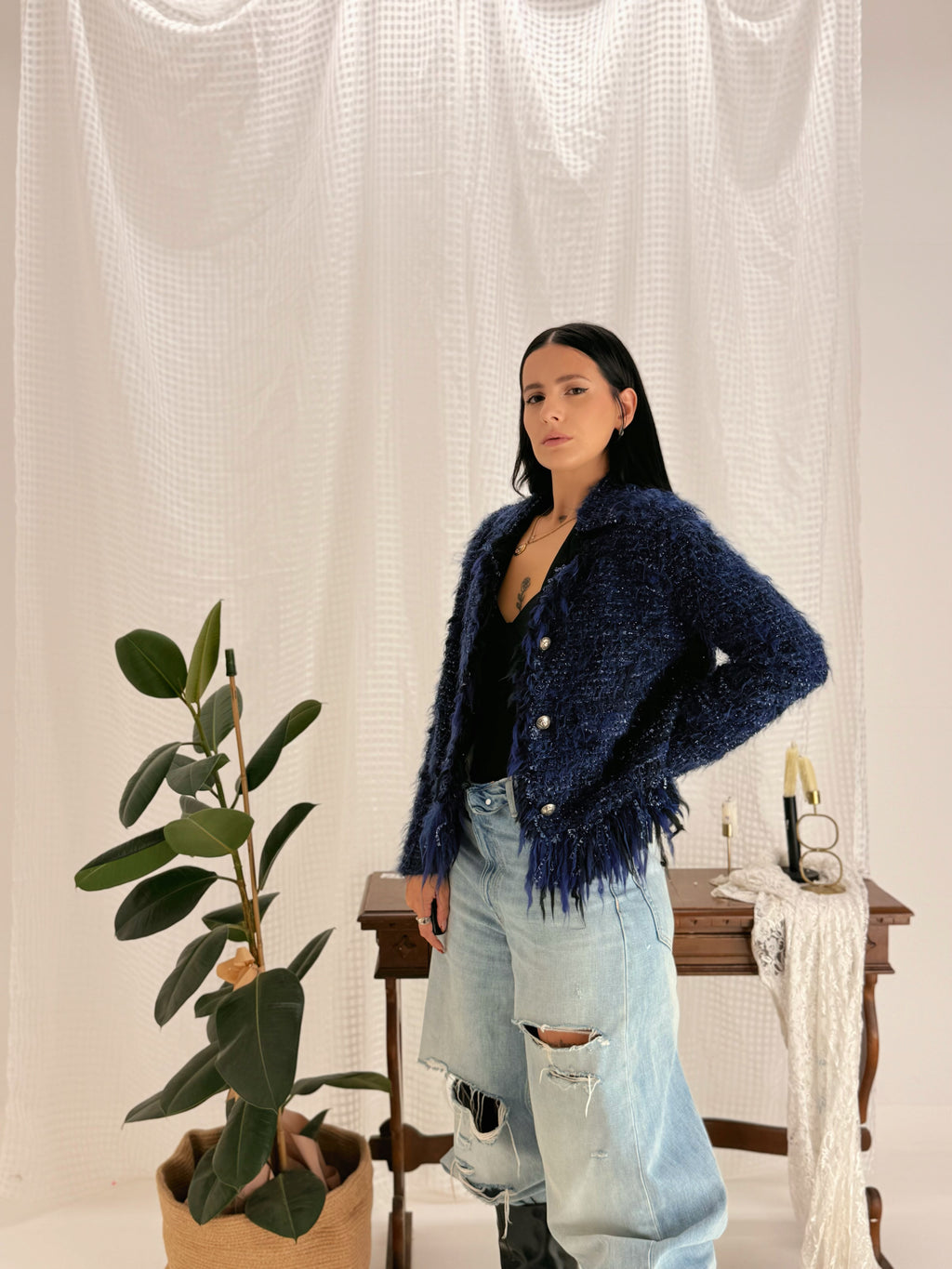 BLAZER MIDNIGHT BLUE — AMATI