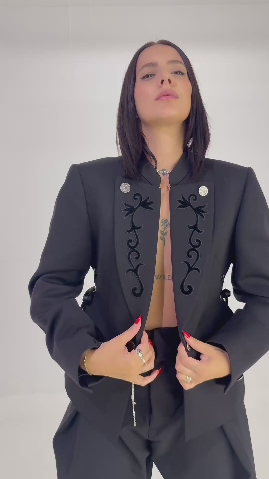 Black heritage blazer - AMATI reworked